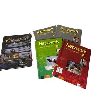 Introductory German Course Book workbooks and dictionary